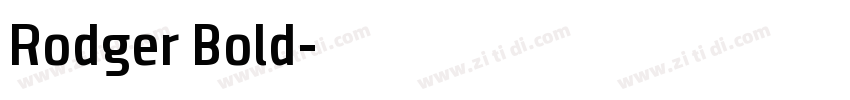 Rodger Bold字体转换